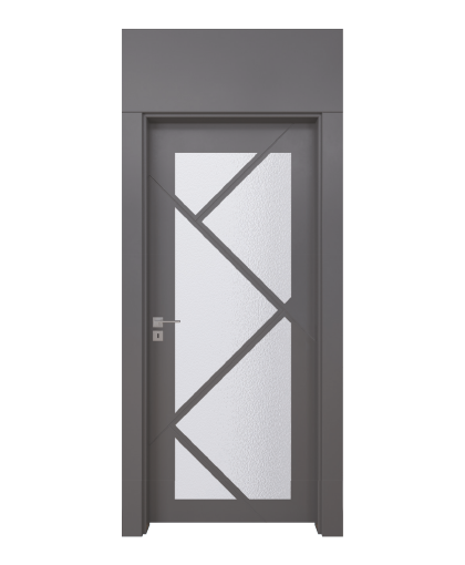 BY-255V Porte intérieure Laqué Vitrée
